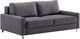 Luonto® Furniture Nico Chrome/Rene Queen Sleeper Loveseat-1