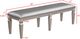 Crown Mark Klina Gray/Silver Dining Bench-2