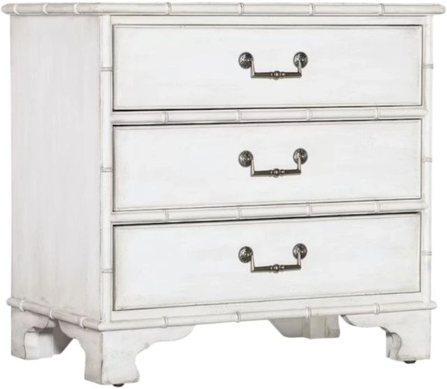 Hooker® Furniture Charleston White Heron 3-Drawer Nightstand-0