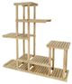 A & B Home Natural High Teak Wood Flower Shelf-1