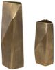 Uttermost® GeoForm 2-Piece Antique Brass Indoor-Outdoor Vase Set-3