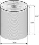 Coaster® Halden Glass Top Round Accent Side Table with Light Brown Base-3