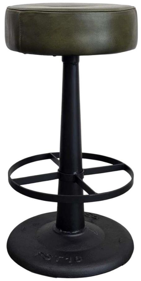 Nest Home Collections Gavin Green/Black Counter Stool-0