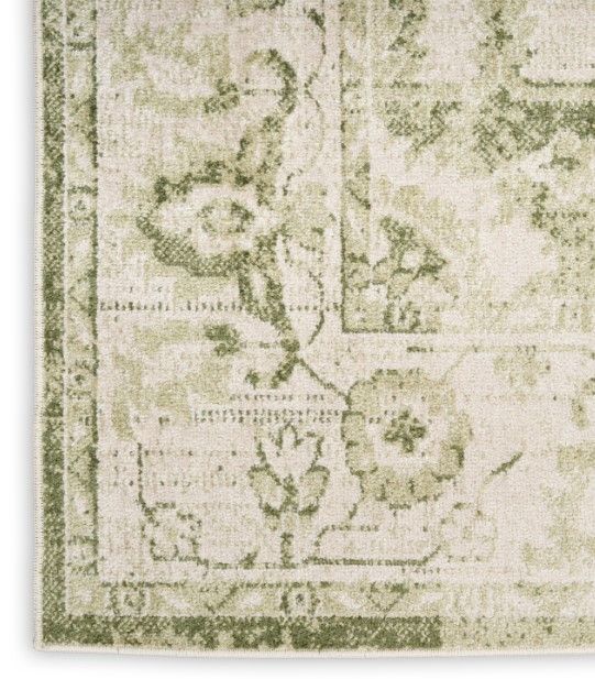 Nourison Home™ Astra Machine Washable Ivory Green 5'x7' Area Rug -2