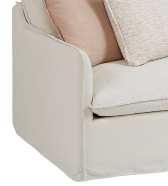 Four Seasons Customizable Luna 2-Seat 41'' Slipcovered Grande Sofa-1