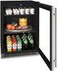 U-Line 1 Class 24" 5.7 Cu. Ft. Stainless Frame Beverage Center-2