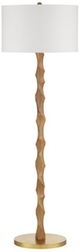 Currey & Company Sunbird Natural/Brass Floor Lamp-1