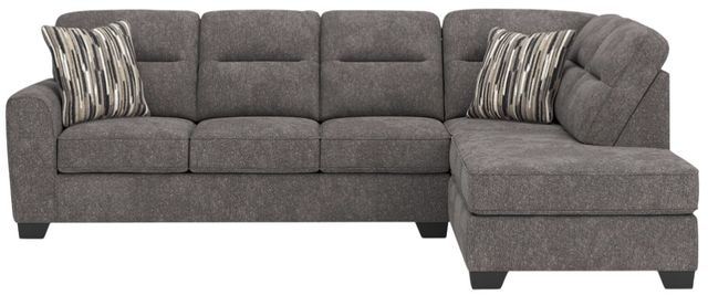 Benchcraft® Olten 2-Piece Graphite Right-Arm Facing Sectional and Chaise-1