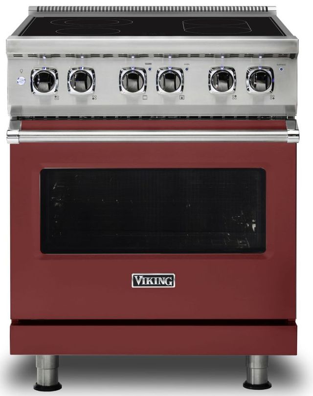 Viking® 5 Series 30" Reduction Red Slide In Electric Range-0