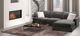 Jaymar Winslow 2-Piece Nexus Charcoal Gr. A 83 000 Double Rubs Sectional-2