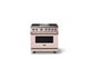 Viking® 5 Series 36" Blush Pro Style Dual Fuel (NG) Range with Brushed Brass Trim-0