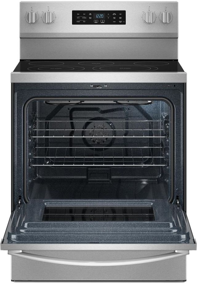 Whirlpool® 30'' FingerPrint Resistant Stainless Steel Freestanding Electric Range with Air Cooking Technology-1