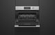 Fisher & Paykel Series 7 24” Brushed Silver Glass Contemporary Compact Convection Electric Speed Oven-4