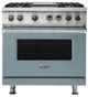 Viking® 5 Series 36'' November Sky Pro Style Dual Fuel Range with Griddle-0
