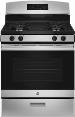 GE® 30" Stainless Steel Freestanding Gas Range