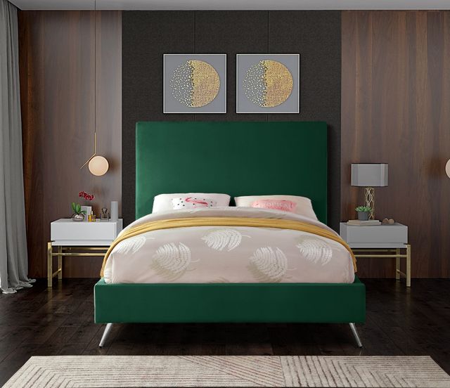 Meridian Furniture Jasmine Green Full Bed-3