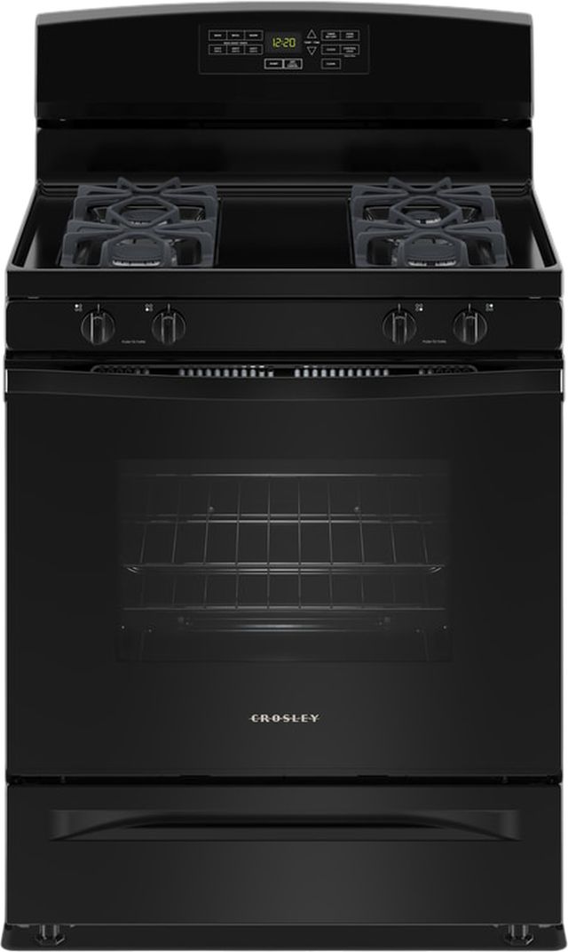 Crosley® 30" Black Freestanding Gas Range-0