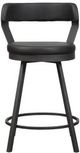 Mazin Furniture Appert Black/Dark Gray Swivel Counter Chair-0