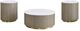 Coaster® Jason 3-Piece White Marble Coffee Table Set with Greige Base-0
