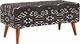 Coaster® Cababi Black/White Upholstered Storage Bench-2