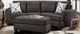 American Wholesale Furniture 2-Piece Tuxedo Charcoal Sectional-1