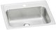 Elkay Celebrity® Brushed Satin 19" 1-Hole Single Bowl Drop-in Bathroom Sink-0