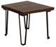 International Furniture Direct Walnut Brown End Table-0
