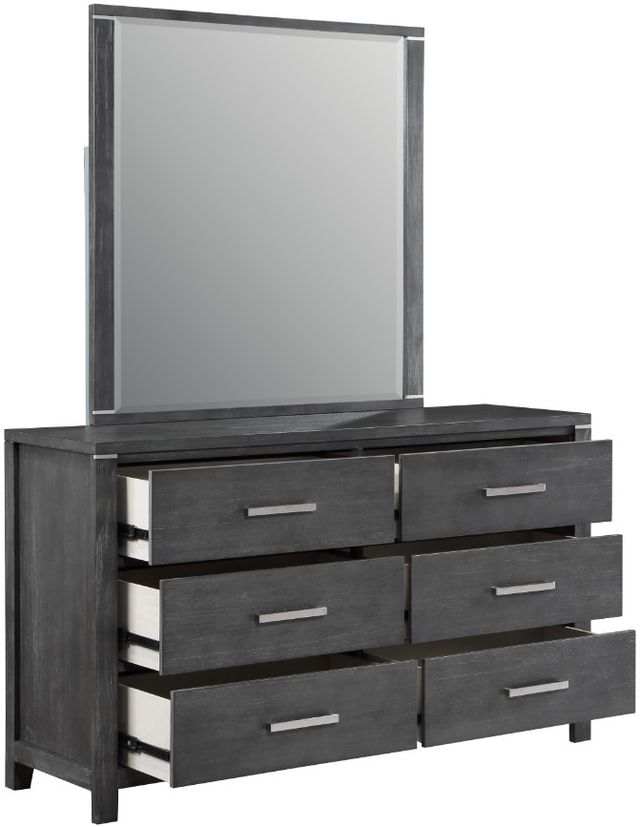 New Classic® Home Furnishings Odessa Charcoal Dresser and Mirror Set-3