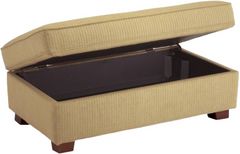 Best® Home Furnishings Customizable F16 Storage Ottoman with Dark Walnut Legs