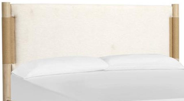 Magnussen Home® Sunset Cove Beige/Sanibel Brown Queen Panel Upholstered Headboard-0