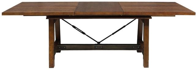 Mazin Furniture Holverson Rustic Brown Dining Table-2