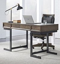 Aspenhome® Harper Point Fossil 60" Writing Desk-3