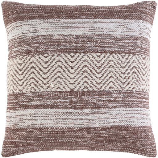 Surya Levi Camel 20"x20" Toss Pillow with Down Insert-0