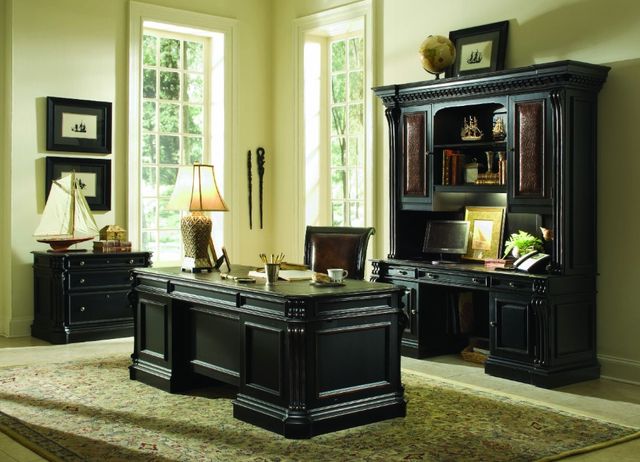 Hooker® Furniture Telluride Black Computer Credenza-1