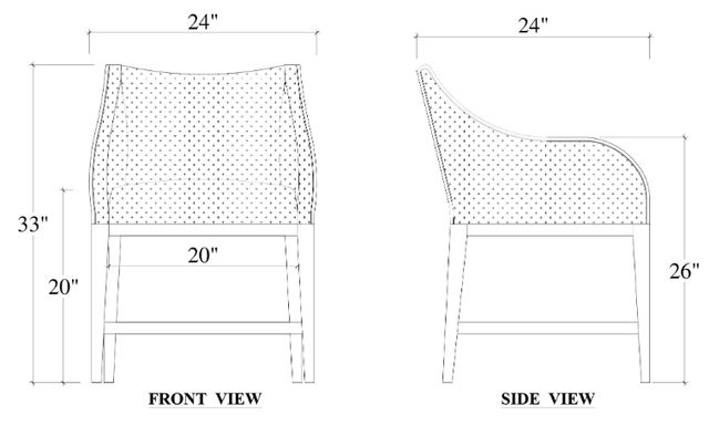 Bramble Customizable Elanor Dining Chair-1