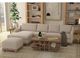 International Furniture Direct Samba Beige Ottoman-1