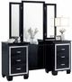 Mazin Furniture Allura Black Vanity Table-0