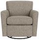 Flexsteel® Kingman Silver Muslin Swivel Glider-1