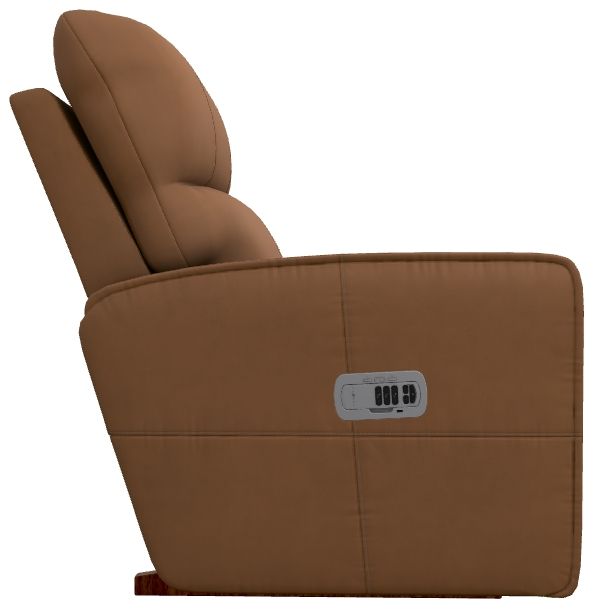 La-Z-Boy® Maddox Camel Leather Power Rocking Recliner with Headrest-2
