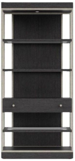 Riverside Furniture Millie Glazed Mocha Etagere-1