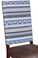 Horizon Home® Alamo Blue/Brown Upholstered Dining Side Chair-1