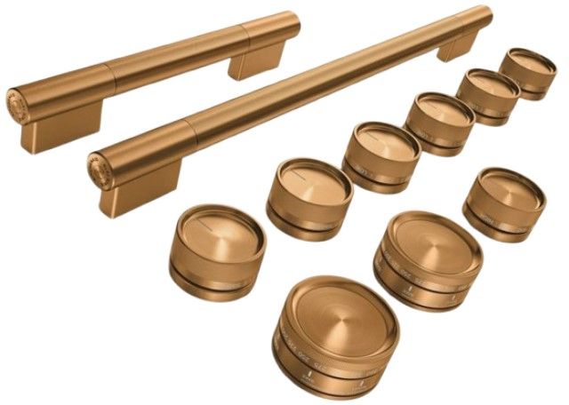 KitchenAid® 48" Bronze Commercial-Style Gas Range Handle and Knob Kit-0