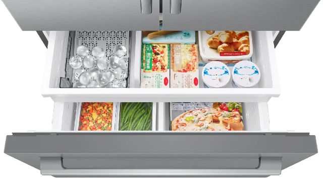 Samsung Bespoke AI 36'' 23.5 Cu. Ft. Fingerprint Resistant Stainless Steel Counter Depth French Door Refrigerator-3