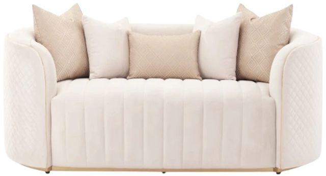 Michael Amini® Ariana Beige Loveseat-2