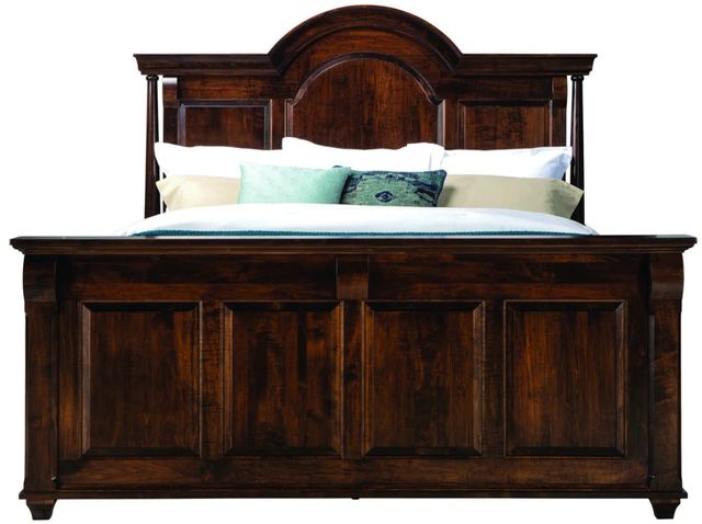 Mavin Customizable Bartlett's Island Queen Panel Bed with High Footboard-2