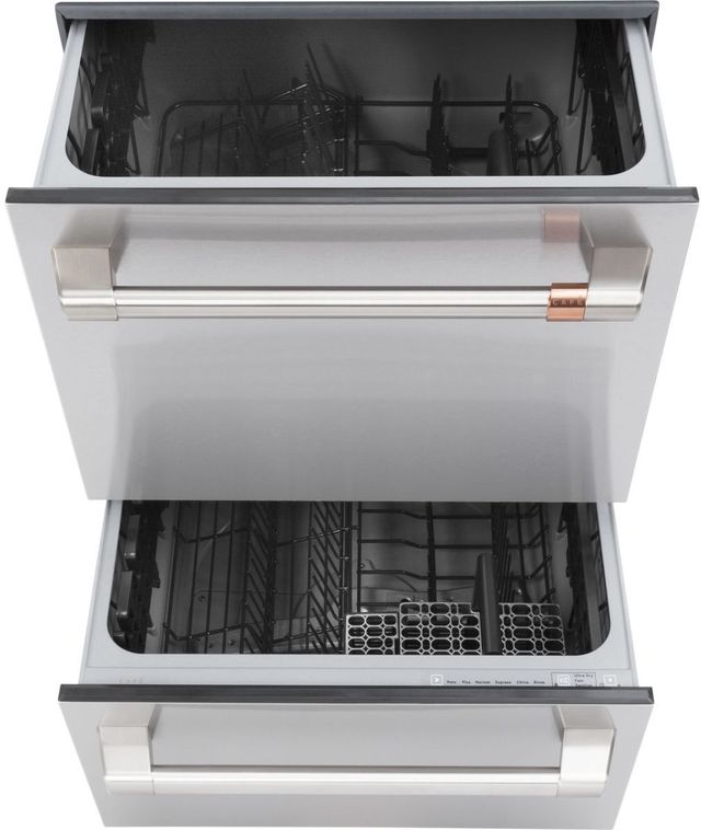 Clearance Café™ 24" Stainless Steel Built-In Double Drawer Dishwasher -1