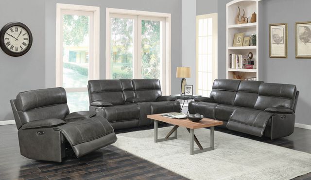 Coaster® Stanford Charcoal Power Glider Recliner-3