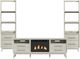 Elements International Westland 4-Piece Almond Entertainment Unit with 82" TV Console-0