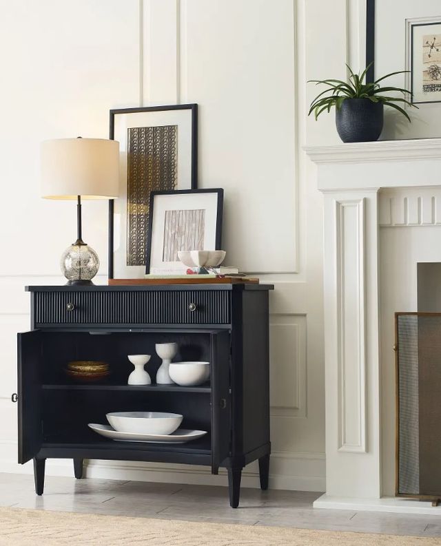 Hammary® Hidden Treasures Black Merriam Accent Door Chest-2