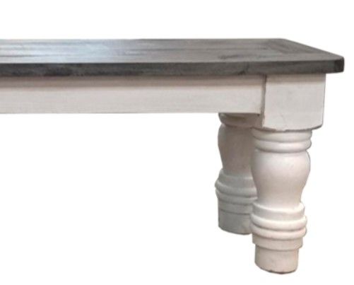 Million Dollar Rustic White Wash Bench-1